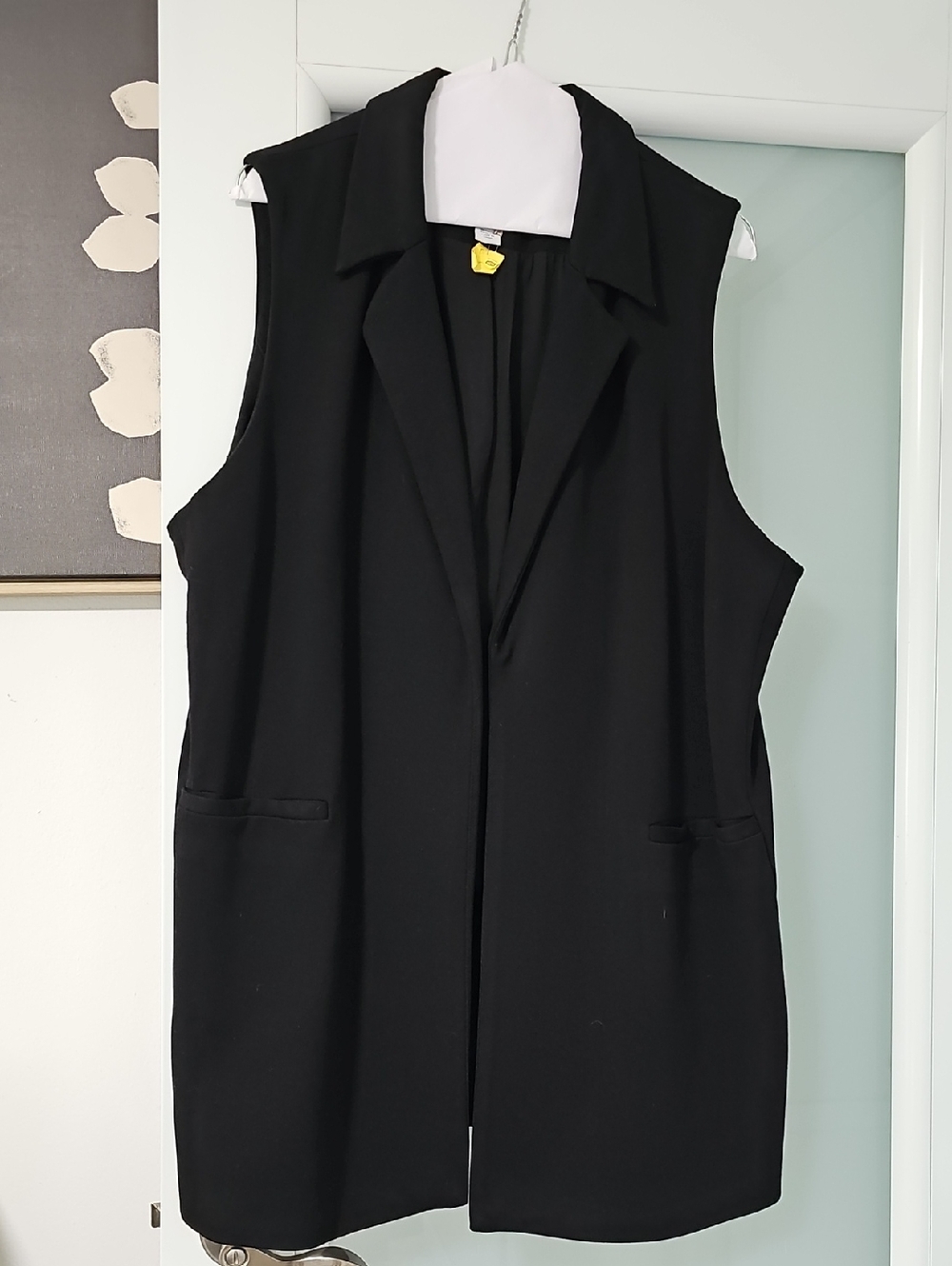 Carolina Belle Black Sleeveless Long Vest